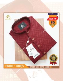 মেরুন কালার অল বডি এমব্রয়ডারি পাঞ্জাবী